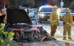 Así quedó el Porsche donde viajaba Walker